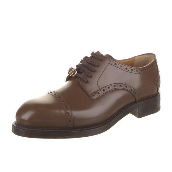 Gucci Leather Oxfords - Picture 1 of 5